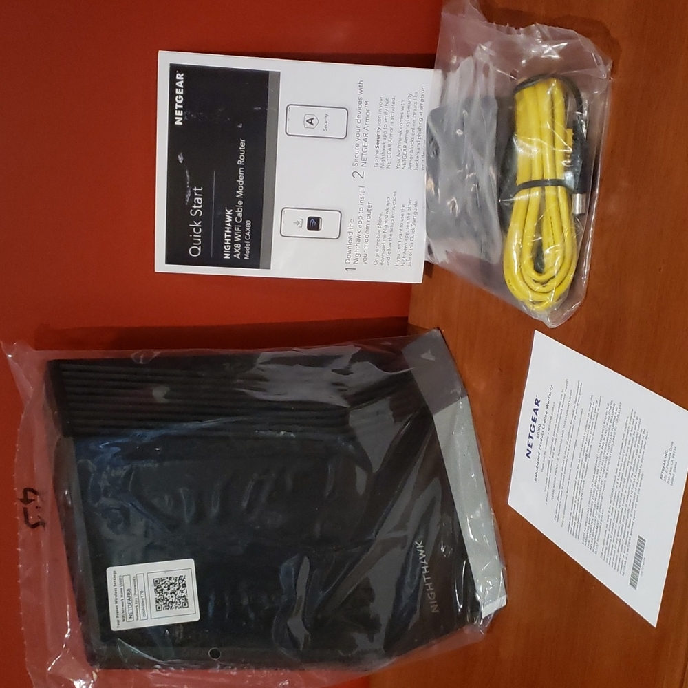 Netgear Nighthawk CAX80 WiFi Cable Modem Router